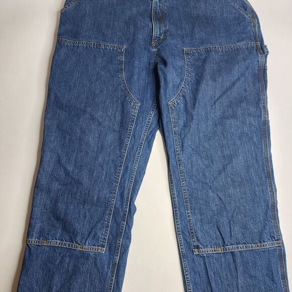 Carhartt Loose Fit Double Front Utility Logger Denim Jeans Men's Size 42 x 32 - Picture 4 of 16
